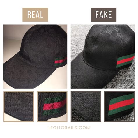 gucci cap real vs fake|knock off Gucci hats.